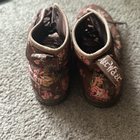Dr. Martens Brown Floral High-Top Sneakers - Picture 5 of 6